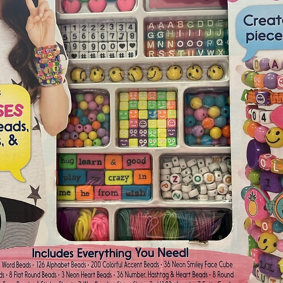 Just My Style Emoticon Message Beads Kit. Create over 20 pieces of jewerly. - Picture 4 of 11